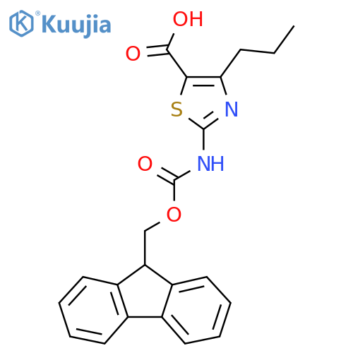 2-({(9H-fluoren-9-yl)methoxycarbonyl}amino)-4-propyl-1,3-thiazole-5-carboxylic acid structure
