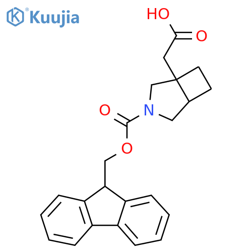2-(3-{(9H-fluoren-9-yl)methoxycarbonyl}-3-azabicyclo3.2.0heptan-1-yl)acetic acid structure