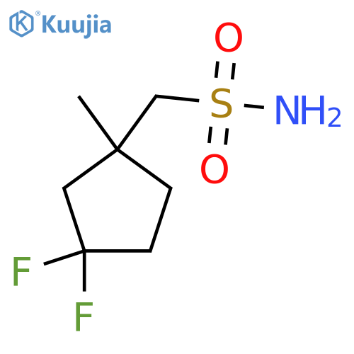 (3,3-Difluoro-1-methylcyclopentyl)methanesulfonamide structure