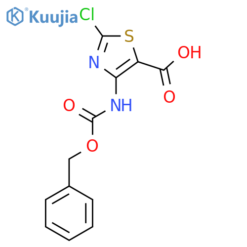 4-{(benzyloxy)carbonylamino}-2-chloro-1,3-thiazole-5-carboxylic acid structure