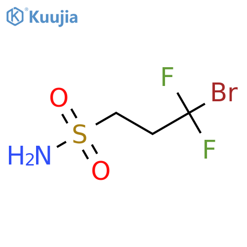3-Bromo-3,3-difluoropropane-1-sulfonamide structure