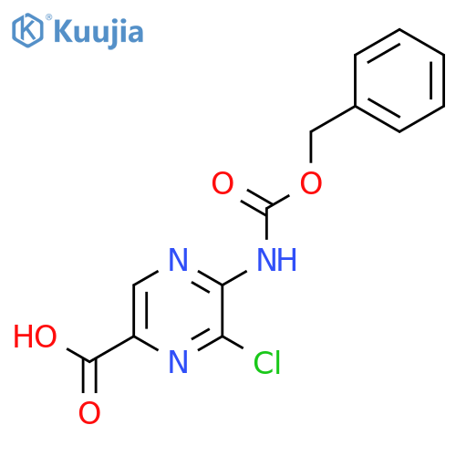 5-{[(Benzyloxy)carbonyl]amino}-6-chloropyrazine-2-carboxylic acid structure