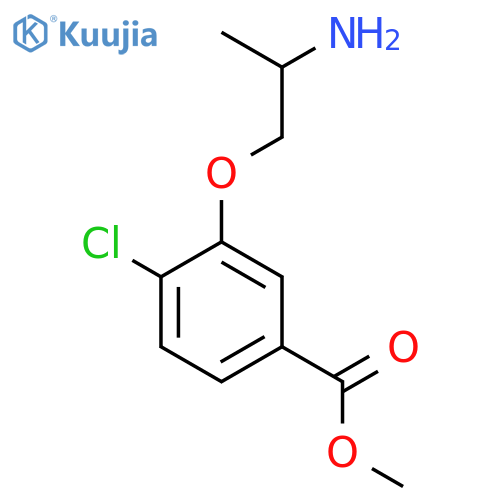 Methyl 3-(2-aminopropoxy)-4-chlorobenzoate structure