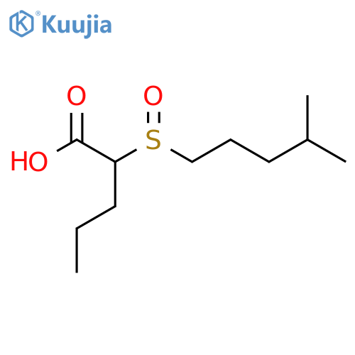 2-(4-methylpentanesulfinyl)pentanoic acid structure