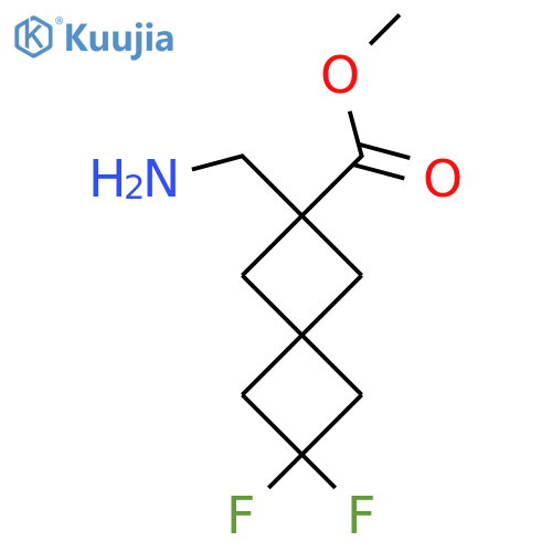 Methyl 2-(aminomethyl)-6,6-difluorospiro[3.3]heptane-2-carboxylate structure