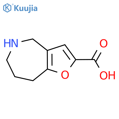 4H,5H,6H,7H,8H-furo3,2-cazepine-2-carboxylic acid structure
