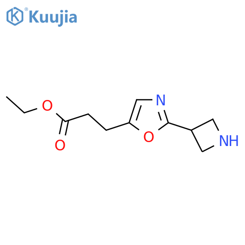 Ethyl 3-[2-(azetidin-3-yl)-1,3-oxazol-5-yl]propanoate structure
