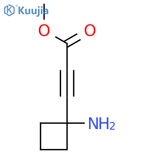 Methyl 3-(1-aminocyclobutyl)prop-2-ynoate structure
