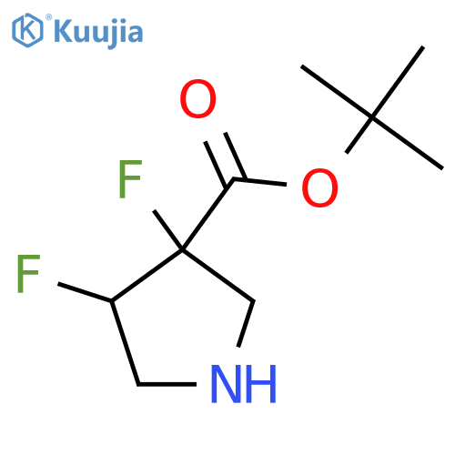 Tert-butyl 3,4-difluoropyrrolidine-3-carboxylate structure