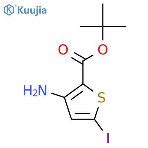 Tert-butyl 3-amino-5-iodothiophene-2-carboxylate structure