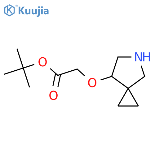 tert-butyl 2-{5-azaspiro2.4heptan-7-yloxy}acetate structure