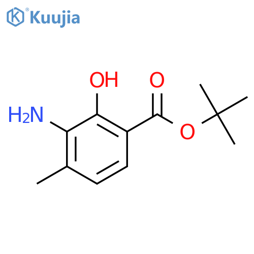Tert-butyl 3-amino-2-hydroxy-4-methylbenzoate structure