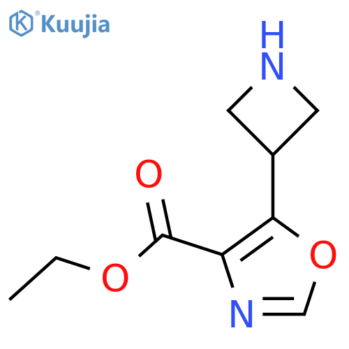 Ethyl 5-(azetidin-3-yl)-1,3-oxazole-4-carboxylate structure
