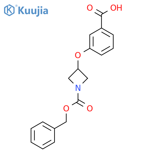 3-({1-(benzyloxy)carbonylazetidin-3-yl}oxy)benzoic acid structure