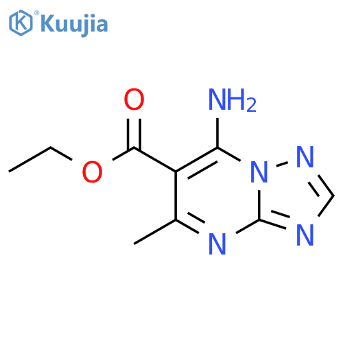 ethyl 7-amino-5-methyl-1,2,4triazolo1,5-apyrimidine-6-carboxylate structure