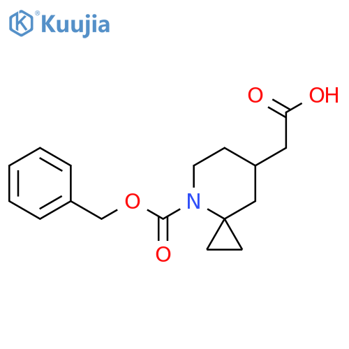 2-{4-(benzyloxy)carbonyl-4-azaspiro2.5octan-7-yl}acetic acid structure