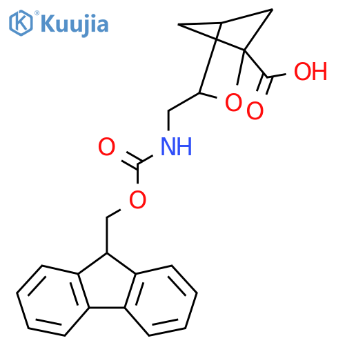 3-({(9H-fluoren-9-yl)methoxycarbonyl}amino)methyl-2-oxabicyclo2.1.1hexane-1-carboxylic acid structure