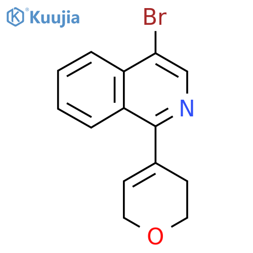 4-Bromo-1-(3,6-dihydro-2H-pyran-4-yl)isoquinoline structure