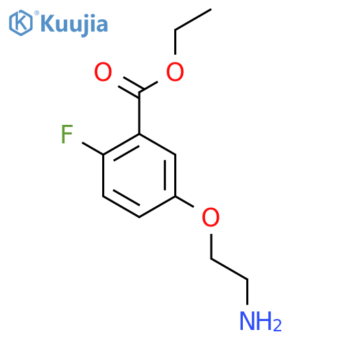 Ethyl 5-(2-aminoethoxy)-2-fluorobenzoate structure