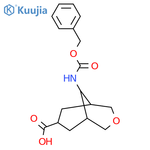 9-{[(Benzyloxy)carbonyl]amino}-3-oxabicyclo[3.3.1]nonane-7-carboxylic acid structure