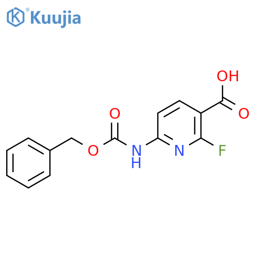 6-{(benzyloxy)carbonylamino}-2-fluoropyridine-3-carboxylic acid structure