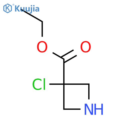 Ethyl 3-chloroazetidine-3-carboxylate structure