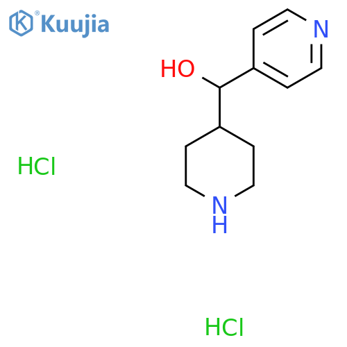 (piperidin-4-yl)(pyridin-4-yl)methanol dihydrochloride structure