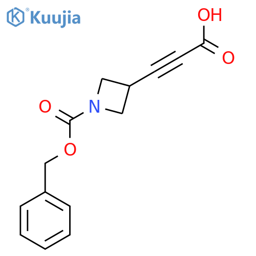 3-{1-(benzyloxy)carbonylazetidin-3-yl}prop-2-ynoic acid structure