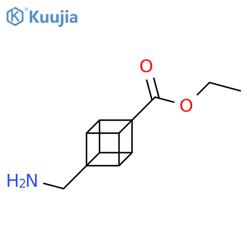 Ethyl 8-(aminomethyl)cubane-1-carboxylate structure
