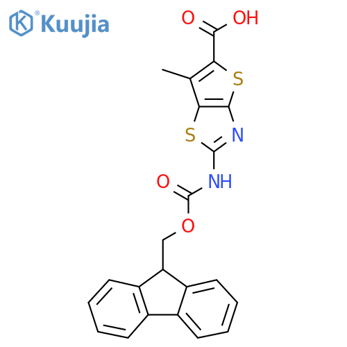 2-({(9H-fluoren-9-yl)methoxycarbonyl}amino)-6-methylthieno2,3-d1,3thiazole-5-carboxylic acid structure