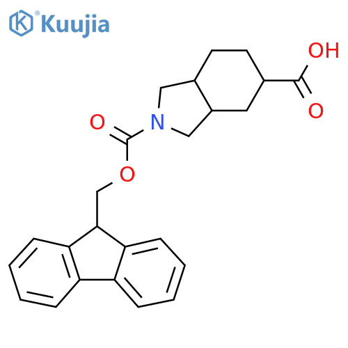 2-{(9H-fluoren-9-yl)methoxycarbonyl}-octahydro-1H-isoindole-5-carboxylic acid structure