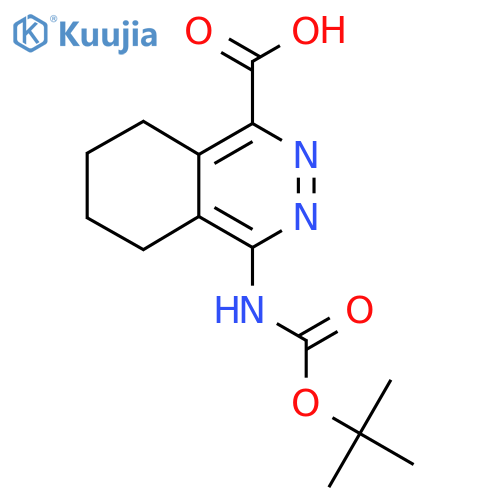 4-{(tert-butoxy)carbonylamino}-5,6,7,8-tetrahydrophthalazine-1-carboxylic acid structure