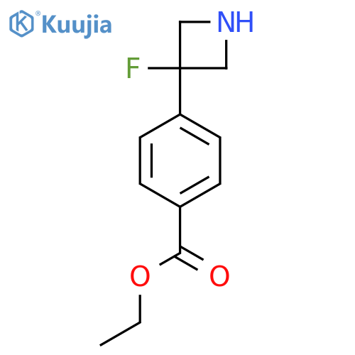 Ethyl 4-(3-fluoroazetidin-3-yl)benzoate structure