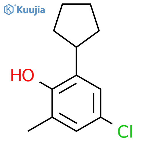 4-Chloro-2-cyclopentyl-6-methylphenol structure