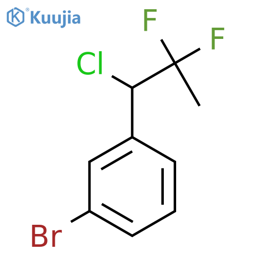 1-Bromo-3-(1-chloro-2,2-difluoropropyl)benzene structure