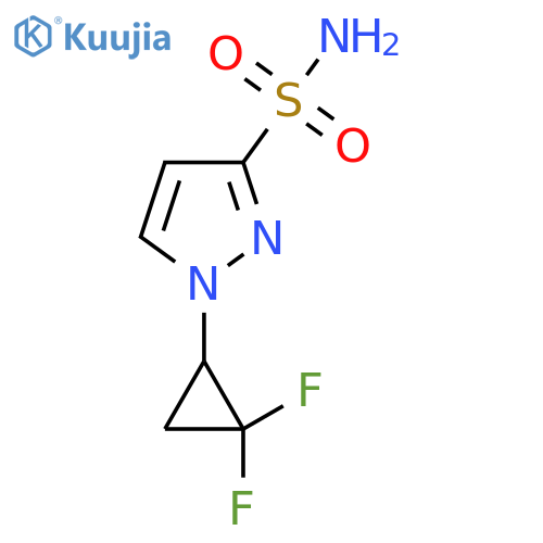 1-(2,2-difluorocyclopropyl)-1H-pyrazole-3-sulfonamide structure