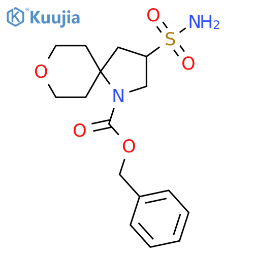 benzyl 3-sulfamoyl-8-oxa-1-azaspiro4.5decane-1-carboxylate structure
