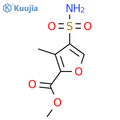 Methyl 3-methyl-4-sulfamoylfuran-2-carboxylate structure