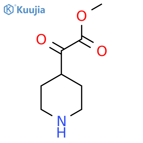 Methyl 2-oxo-2-(piperidin-4-yl)acetate structure