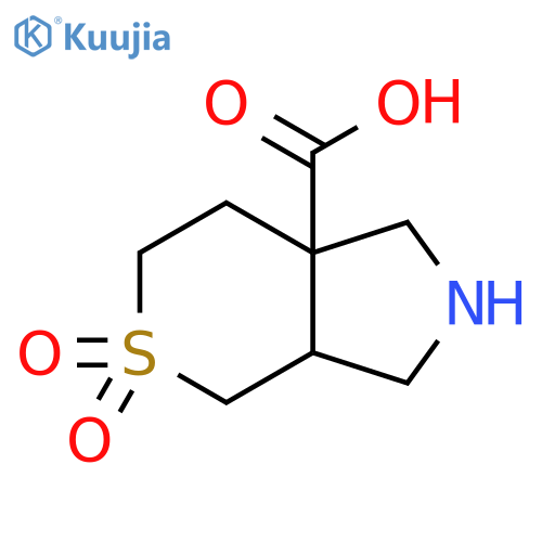 5,5-dioxo-octahydro-5??-thiopyrano3,4-cpyrrole-7a-carboxylic acid structure