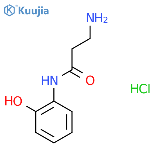 3-Amino-n-(2-hydroxyphenyl)propanamide hydrochloride structure