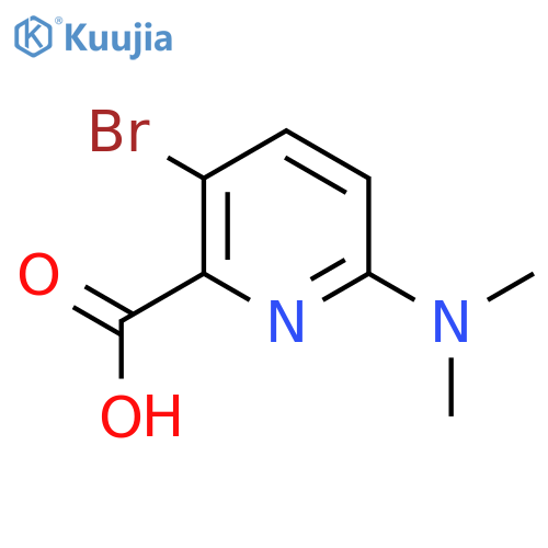 3-Bromo-6-(dimethylamino)pyridine-2-carboxylic acid structure