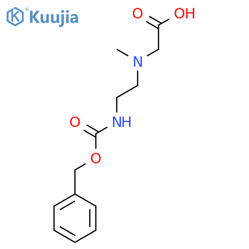 2-[(2-{[(Benzyloxy)carbonyl]amino}ethyl)(methyl)amino]acetic acid structure