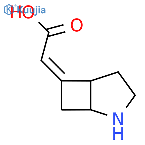 2-[(6Z)-2-azabicyclo[3.2.0]heptan-6-ylidene]acetic acid structure