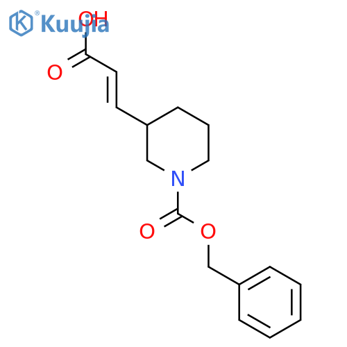 (2E)-3-{1-(benzyloxy)carbonylpiperidin-3-yl}prop-2-enoic acid structure