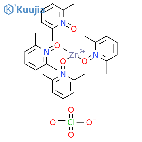 Zinc(2+), tetrakis(2,6-lutidine 1-oxide)-, diperchlorate (8CI) structure