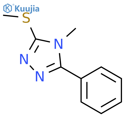 4H-1,2,4-Triazole,4-methyl-3-(methylthio)-5-phenyl- structure