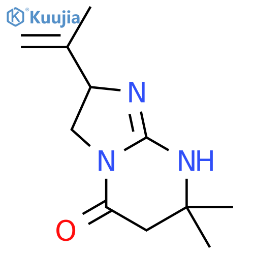 Imidazo[1,2-a]pyrimidin-5(3H)-one,2,6,7,8-tetrahydro-7,7-dimethyl-2-(1-methylethenyl)-, (+)- (9CI) structure