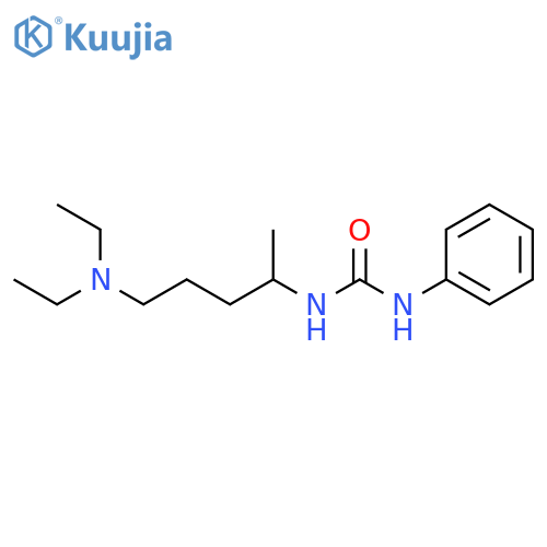 Urea, N-[4-(diethylamino)-1-methylbutyl]-N'-phenyl- structure
