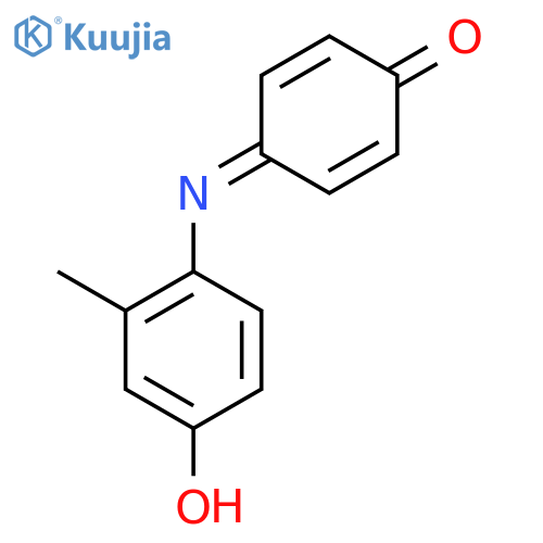 2,5-Cyclohexadien-1-one, 4-[(4-hydroxy-2-methylphenyl)imino]- structure